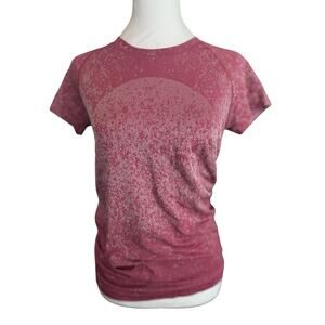 LULULEMON WOMENS SWIFTLY TECH SHORT SLEEVE SHIRT 2.0 GRADIENT MOSS ROSE SIZE 6